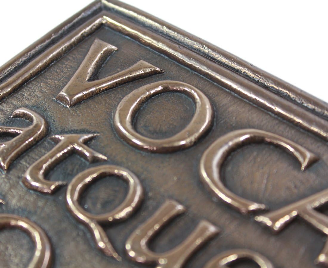 Bidden or Not Bidden God is Present Plaque Vocatus Atque Non Vocatus Irish Made