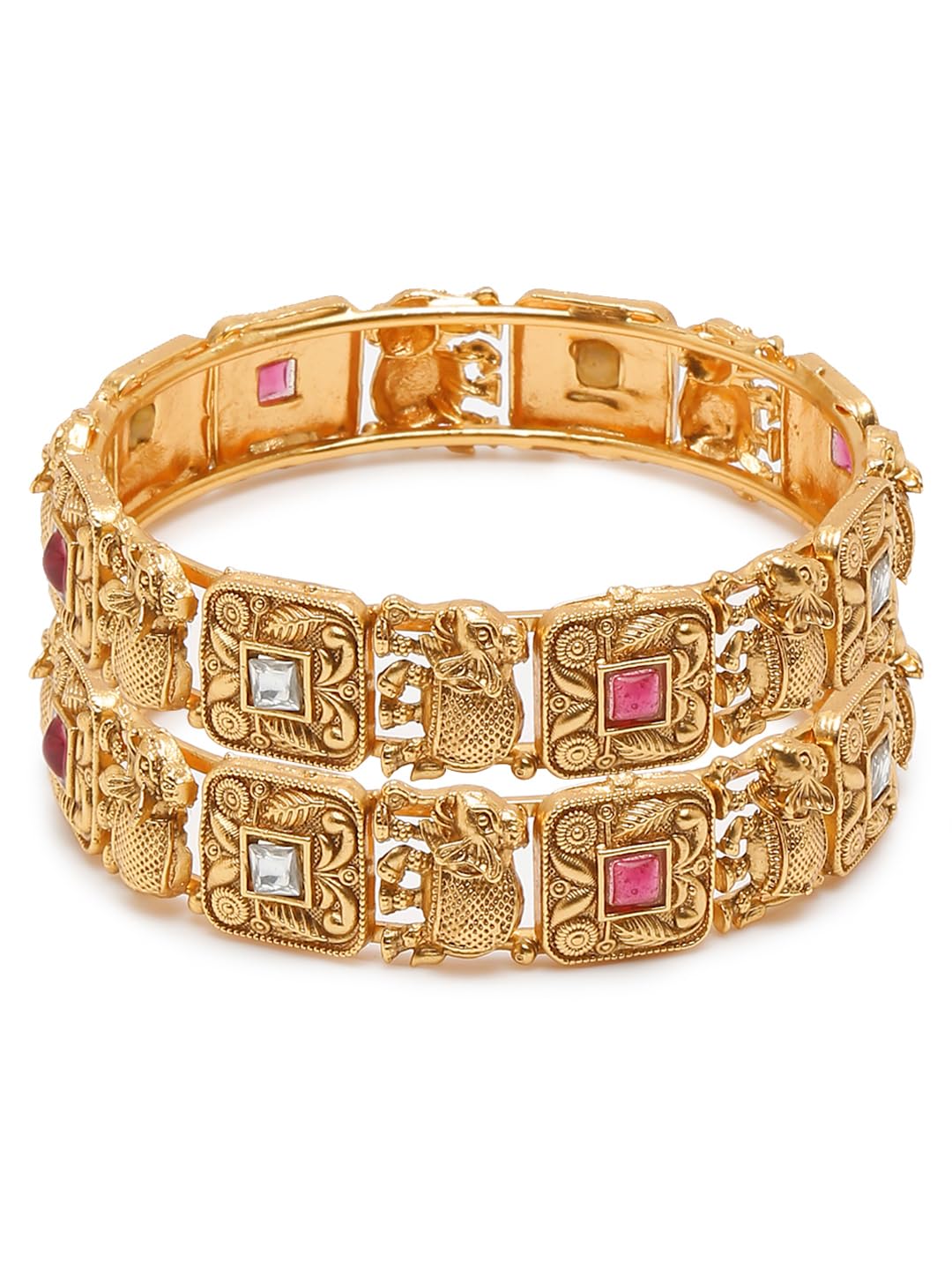YouBellaJewellery for women Traditional Gold Plated Jewelry Bracelet Bangles for Women and Girls