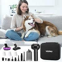 VEIPAO Vezeték Nélküli Kézi Porszívó 18KPA - Összecsukható 4 az 1-ben Mini Porszívó 6000mAh Akkumulátorral, 35 Perc Üzemidő, Otthoni és Autó 7