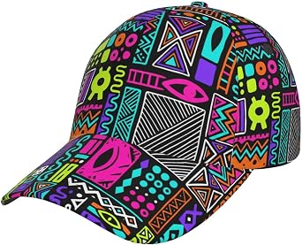 African Ethnic Tribal Style Baseball Cap for Men Women, Fashion Adjustable African Hat Casual Trucker Hats Sun Caps
