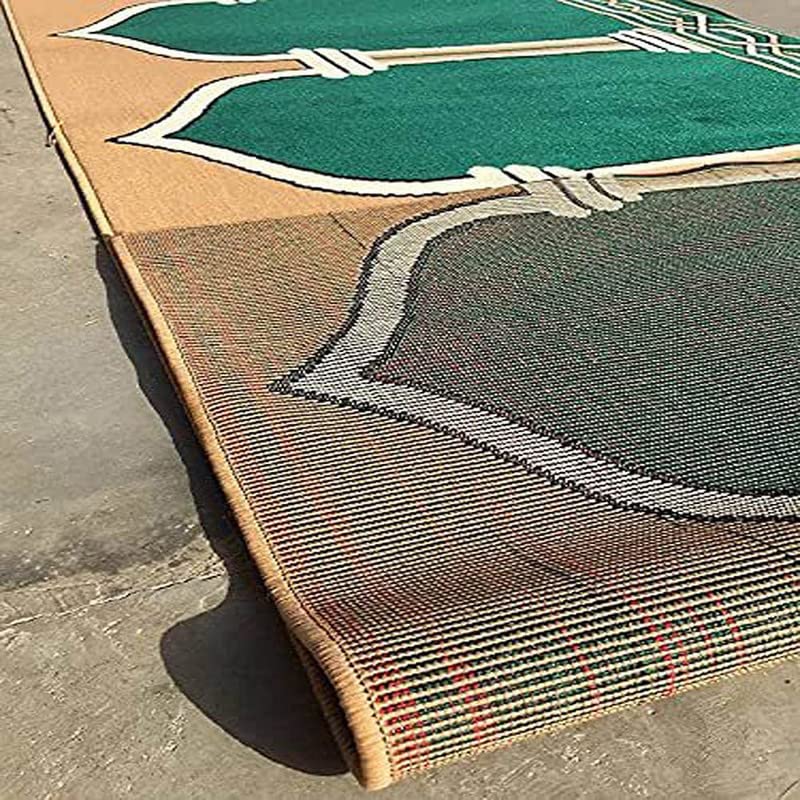 Image of Sifa Carpet Hand Washable Zanamaz Prayer Carpet for Masjid(Mosque) - 4x20 Feet Green Color