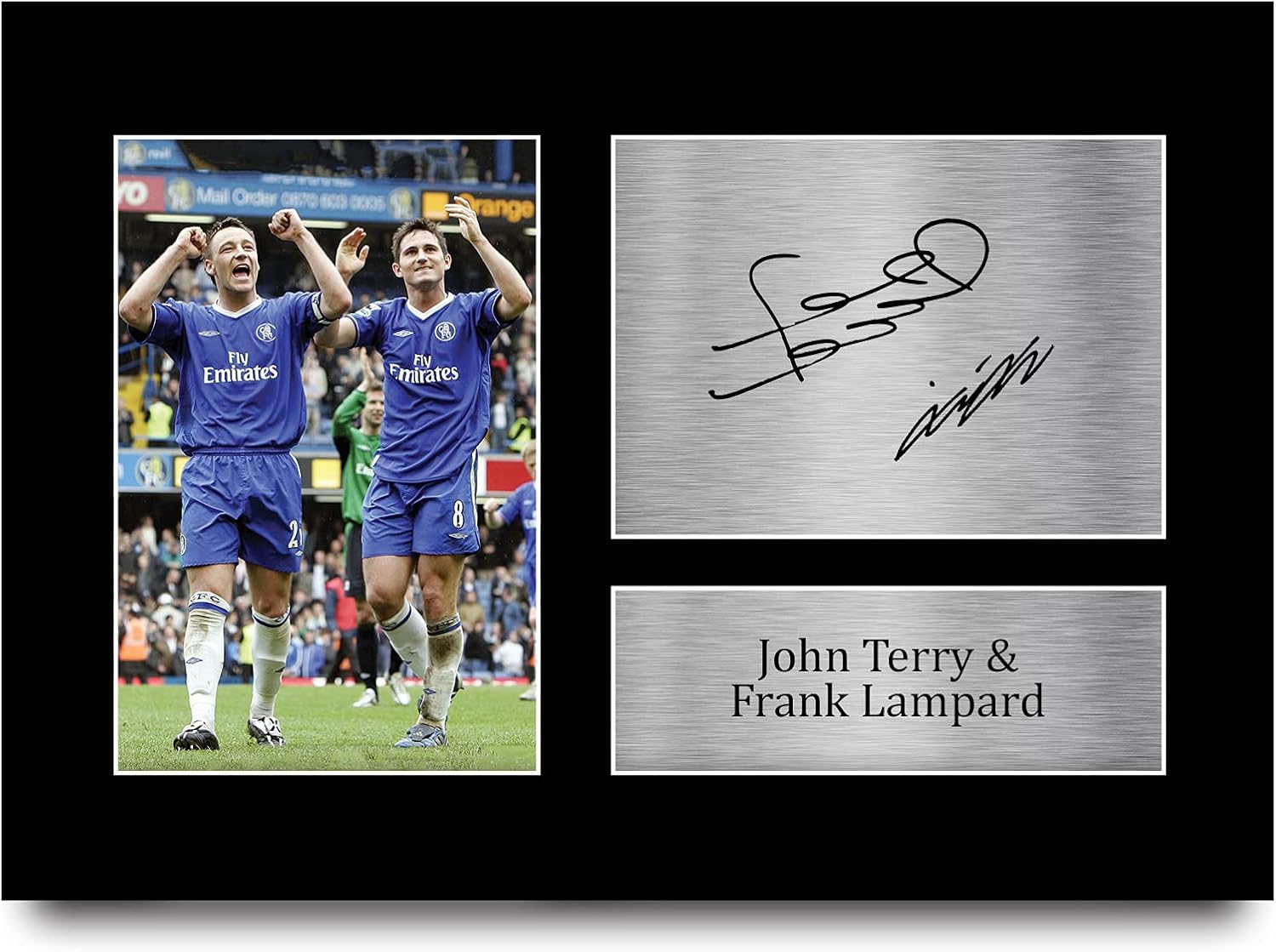 HWC Trading A4 John Terry & Frank Lampard Gifts Printed Signed Autograph Picture for Football Fans and Supporters