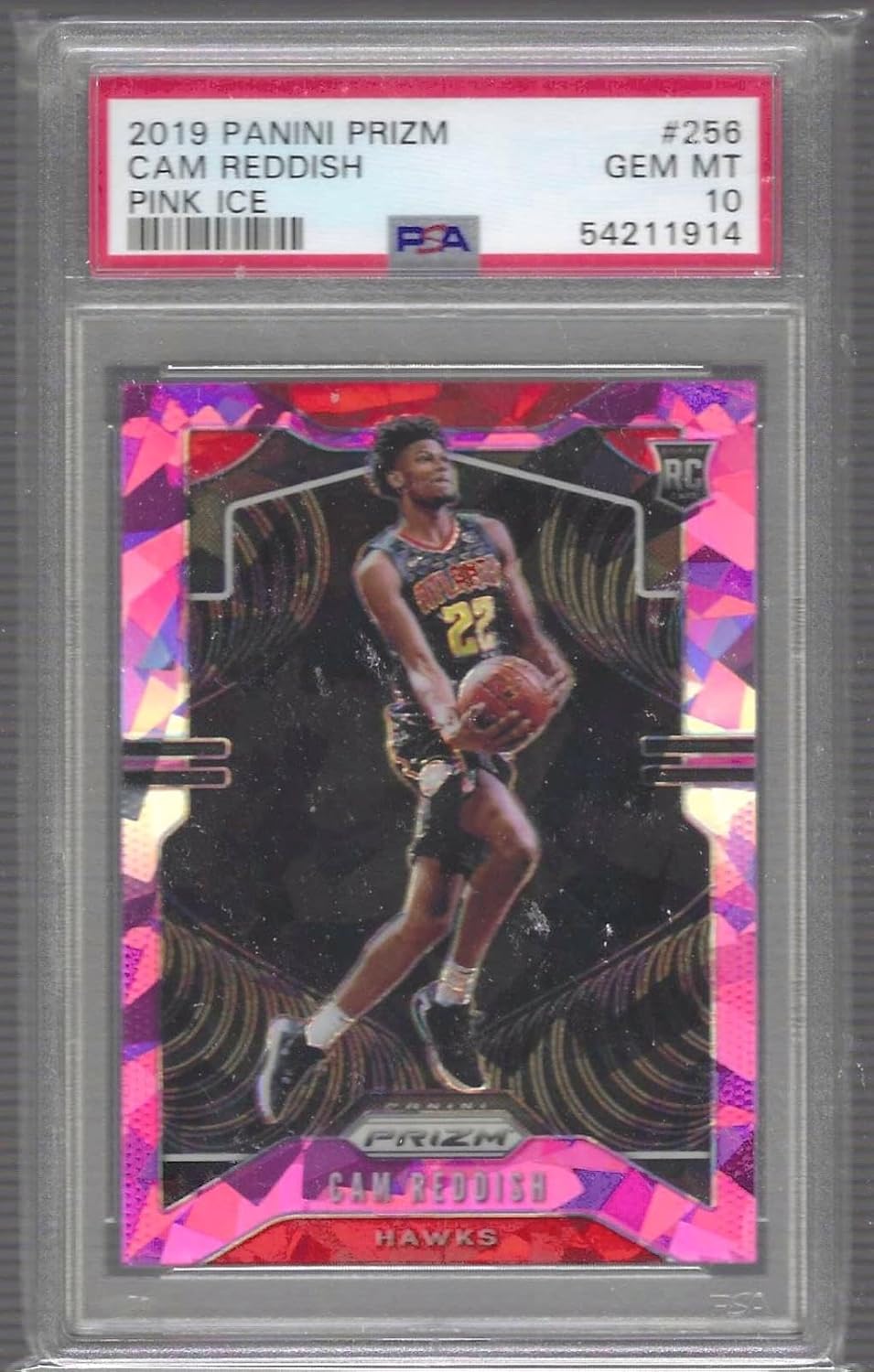 Cam dish 2019 Panini Prizm Pink Cracked Ice Prizm Rc Psa 10 Gem Mint - Basketball Cards