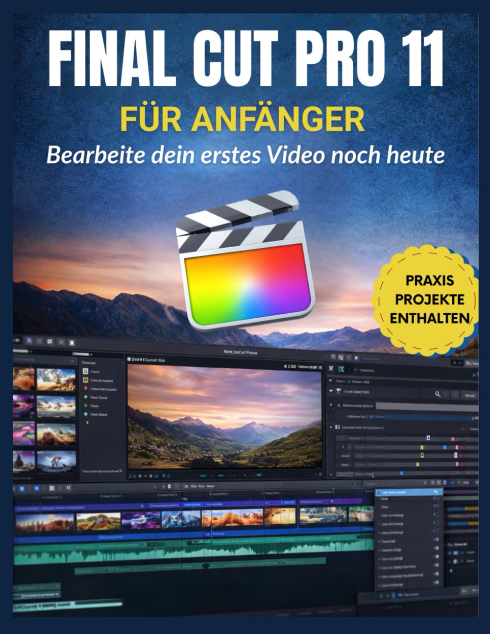 Final Cut Pro 11 für Anfänger: Bearbeite dein erstes Video noch heute: Meistern Sie Bearbeitung, Farbe, Audio, Effekte und effiziente Arbeitsabläufe mit den neuesten Funktionen