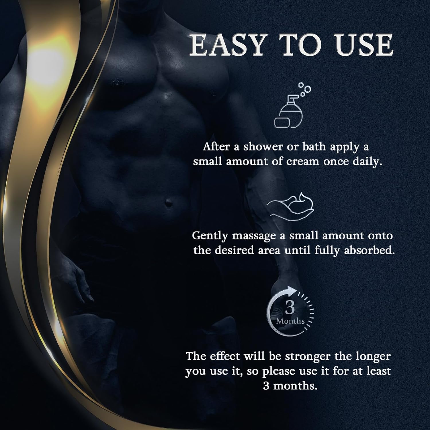Male Enhancement Grow Cream, Body Cream for Private Part Men's Re-Vitalize Enlargement Gel, Enhance Size and Performance Get Bigger Thicker and Stronger