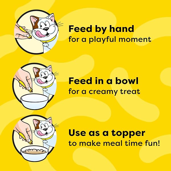 Temptations Creamy Puree Adult Lickable Cat Treats, Chicken Multi Pack, 16 Pouches, 192g Chicken 16 count (Pack of 1) - 2