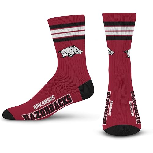 For Bare Feet NBA 4 Stripe Deuce Crew Sock - Adult