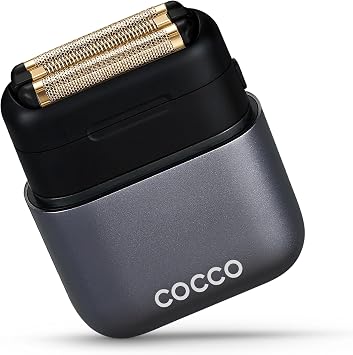 COCCO IMPACTO Foil Shaver for Men, Triple Gold Foil Electric Razor (Grey) | Head Shaver for Bald Men, Wet & Dry Use, Magnetic Replaceable Head, Intelligent Accelerator, 90-Min Runtime, Electric Razor