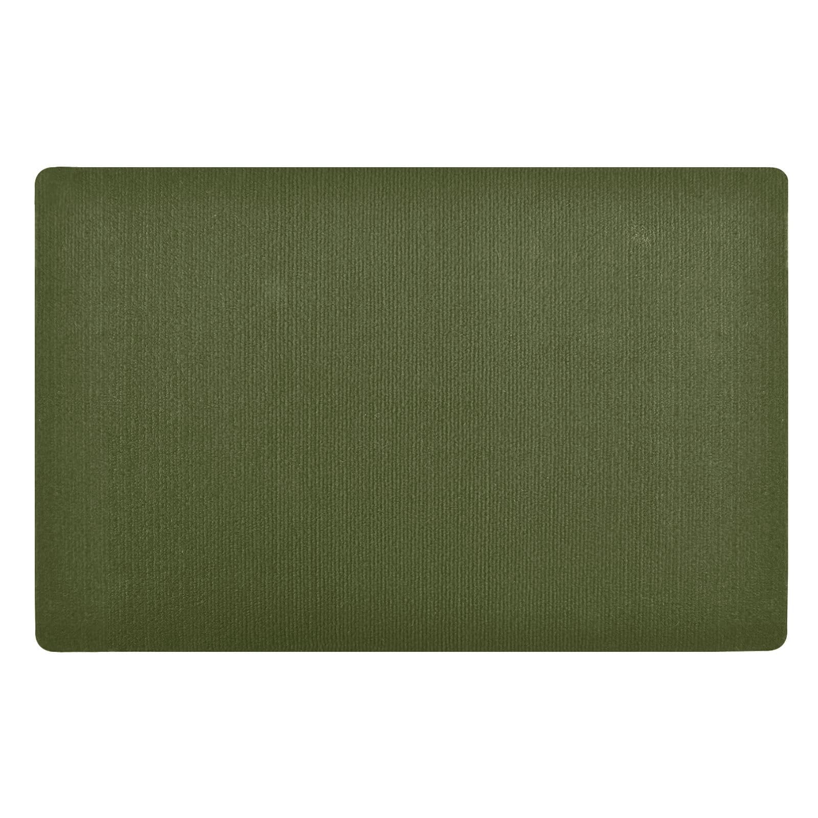 J JOYSAY Olive Green Door Mat for Indoor Outdoor Entrance Non Slip Front Door Mat Low Profile Entryway Rug for Entry Garage 32x20 in