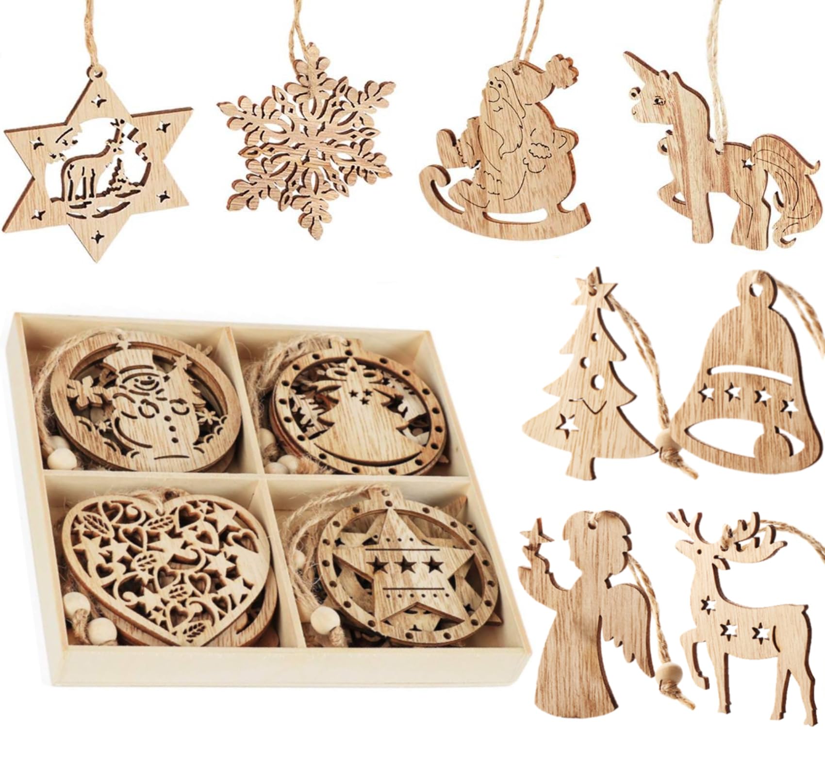 Ornement à Suspendre En Bois Non Fini Note De Musique