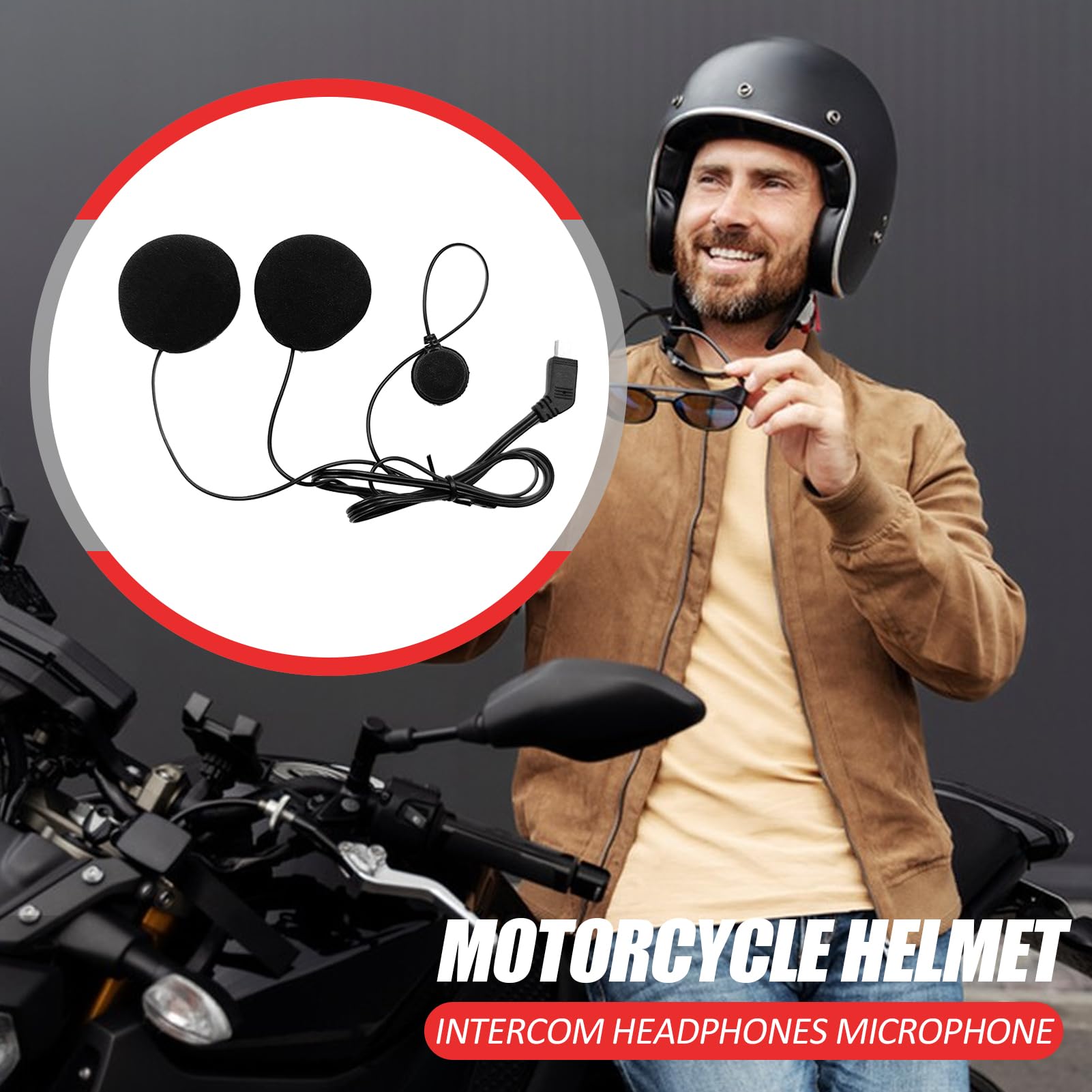 Amazon.co.jp: ヘルメットインカムマイク, バイク用ヘルメット