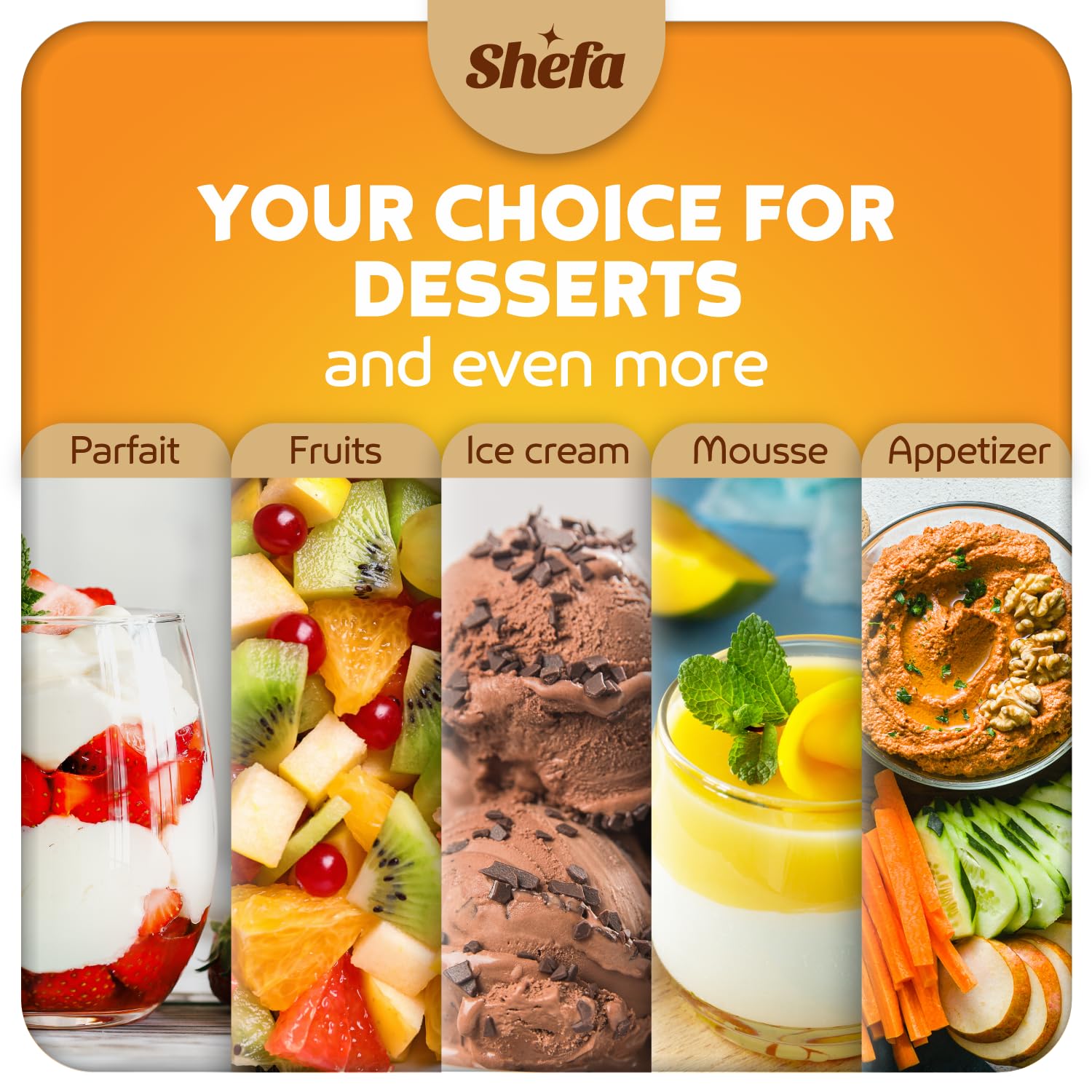 Shefa Set Di 60 Ini Tazze Da Dessert, 70 L, In Plastica, Trasparenti