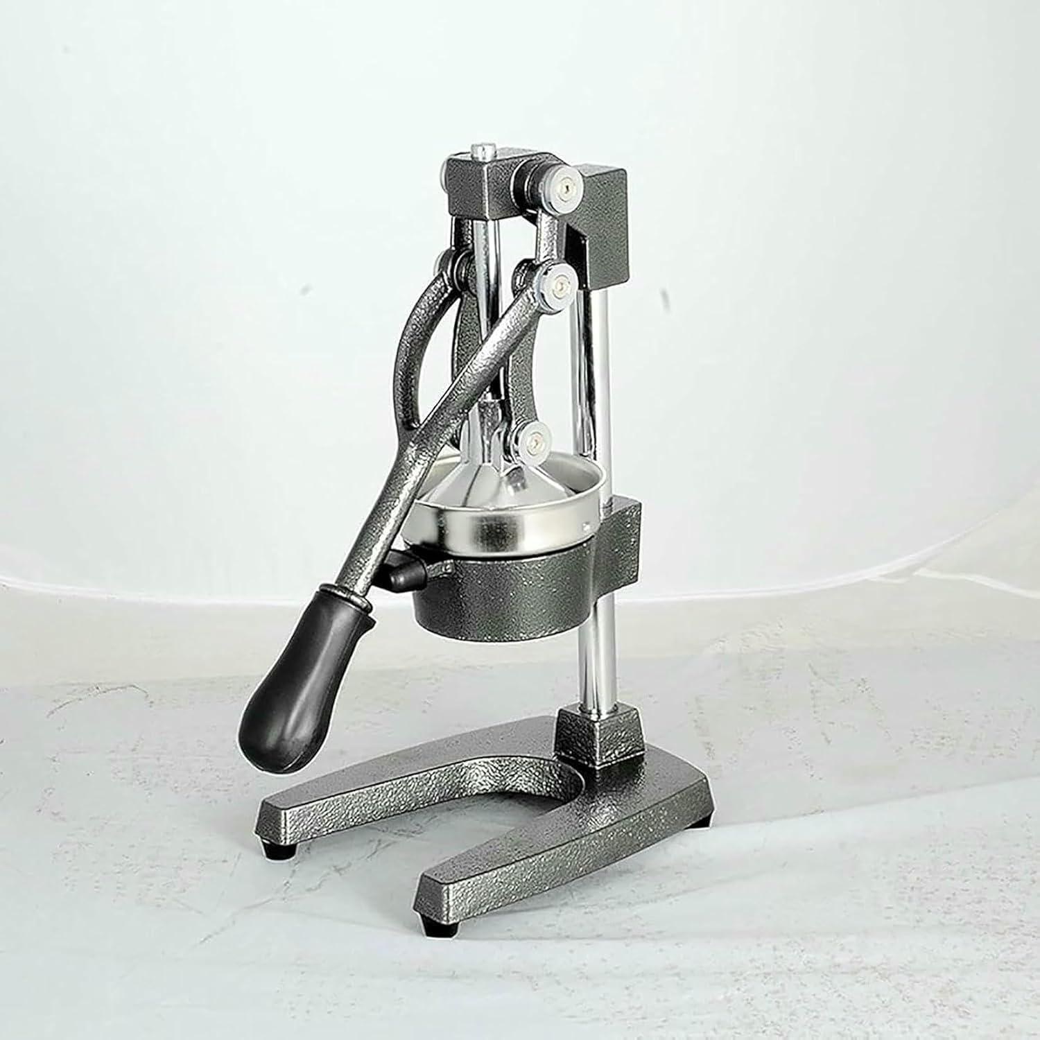 Manual Fruit Juicer, Stainless Steel&Heavy Duty Cast Iron Removable Juice Extractor, Citrus Juicer fessional Lemon Squeezer with Anti Slip Base, Anti-Clogging Filter, for Fresh Orange Juice