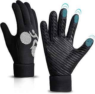 Sponsored Ad - Winter Warm Gloves for Men Women Touch Screen Cold Weather Work Gloves for Running Cycling Motorcycle Drivi...