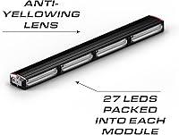 Vista 4 de Feniex Quantum 400 Lightstick Color Quint Módulos programables rojo-azul-ámbar-blanco-verde 108 LED, LED superbrillantes de 3 W, clase SAE 1