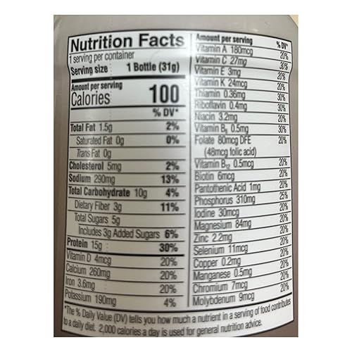 Miniatura 2 de Nutmeg State Nutrition - Paquete de 6 botellas de mezcla de batido de proteína dietética To Go con alto contenido de proteínas, 0.53 oz de proteína,