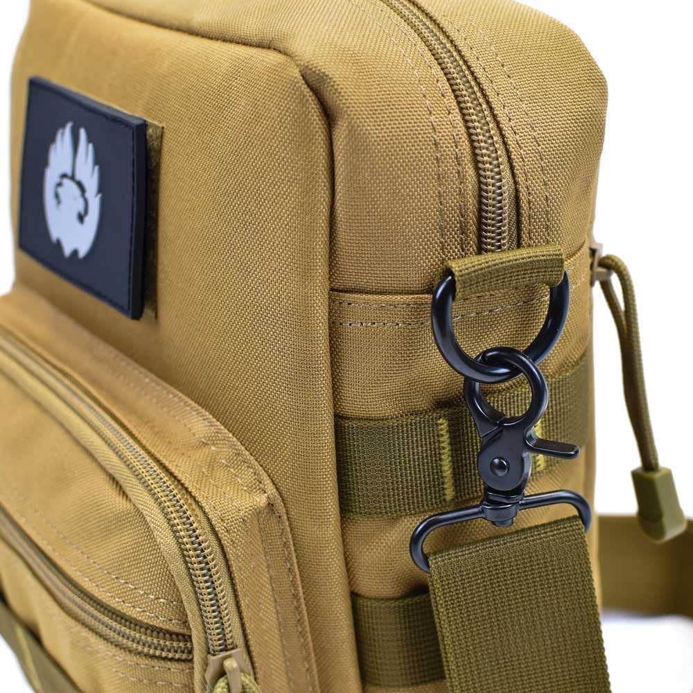 Torch Small Messenger Bag MOLLE Tactical Satchel Courier Pack Single Strap Shoulder Sling for Every Day Carry Gear