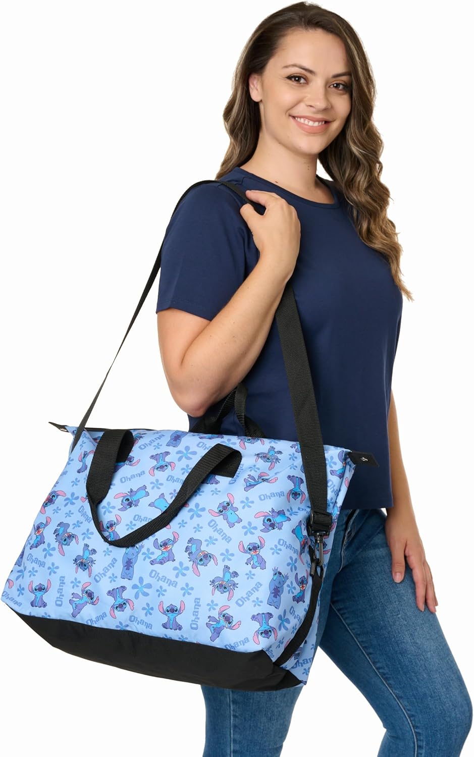 Disney Tote Duffel Bag Mickey Mouse Friends All Over Print Weekender Travel