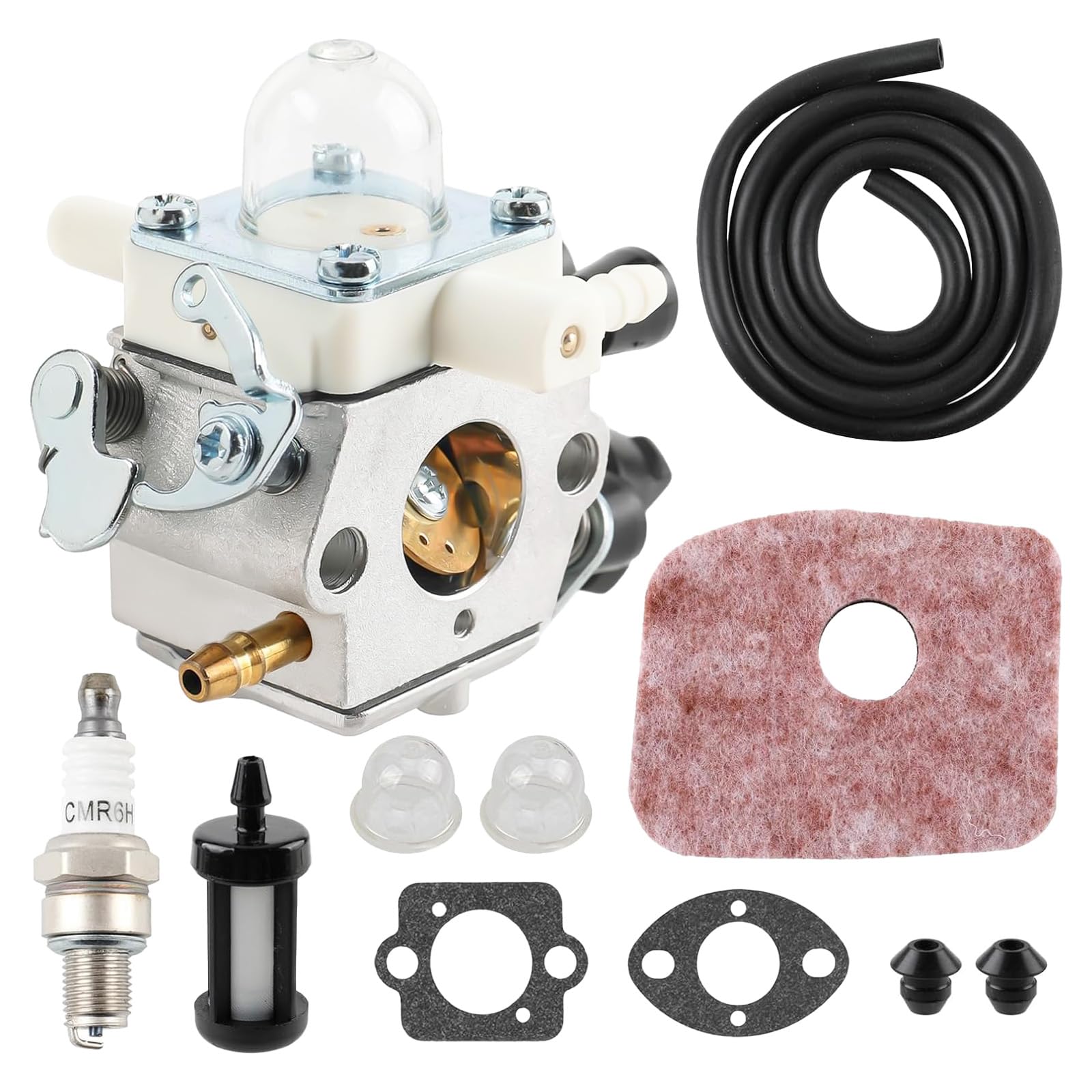 Carburatore con silenziatore e parascintille per Stihl BG86, BG86C, SH86, SH86C, BG86CE, BG86Z, ricambio per Zama C1M-S261B, C1M-S261C; per 4241 120 0616, 4241 120 0607, 4241 120 0 600