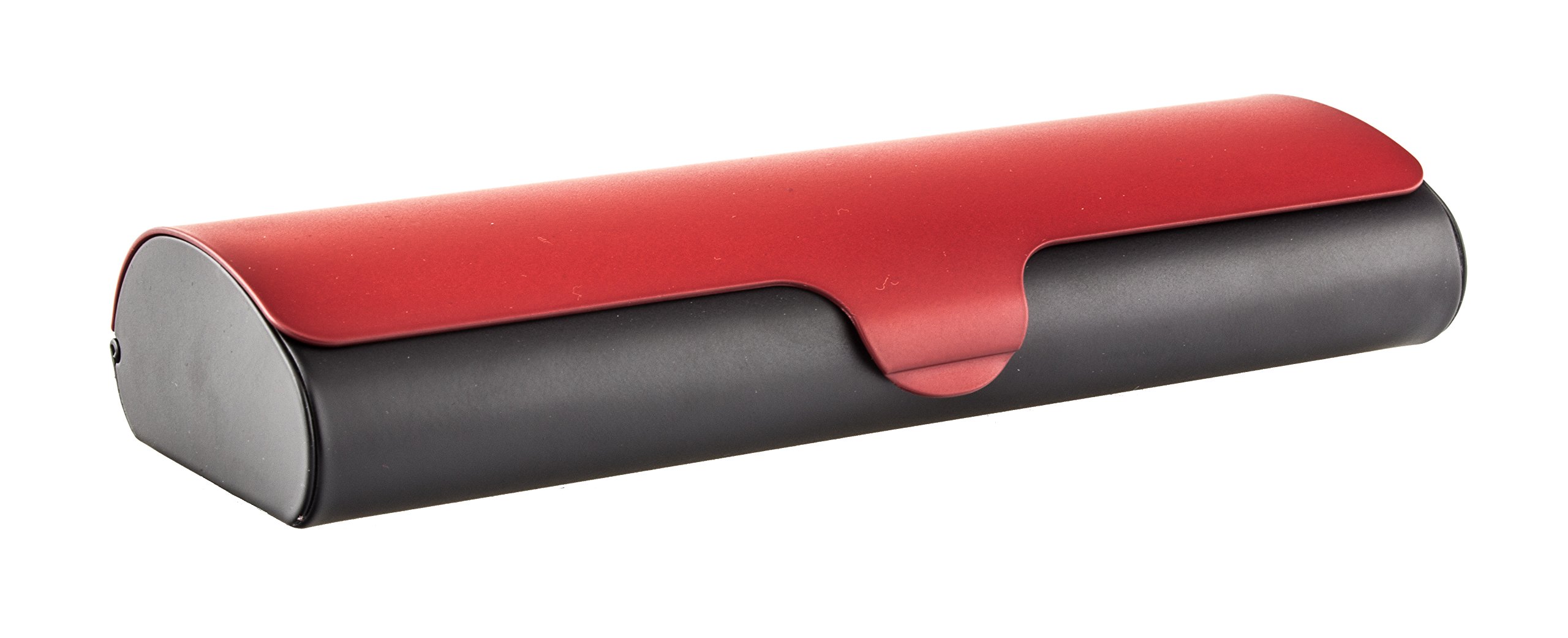 Edison&King Glasses Case Slim-Line with Aluminium Outer Shell and Snap Lock and