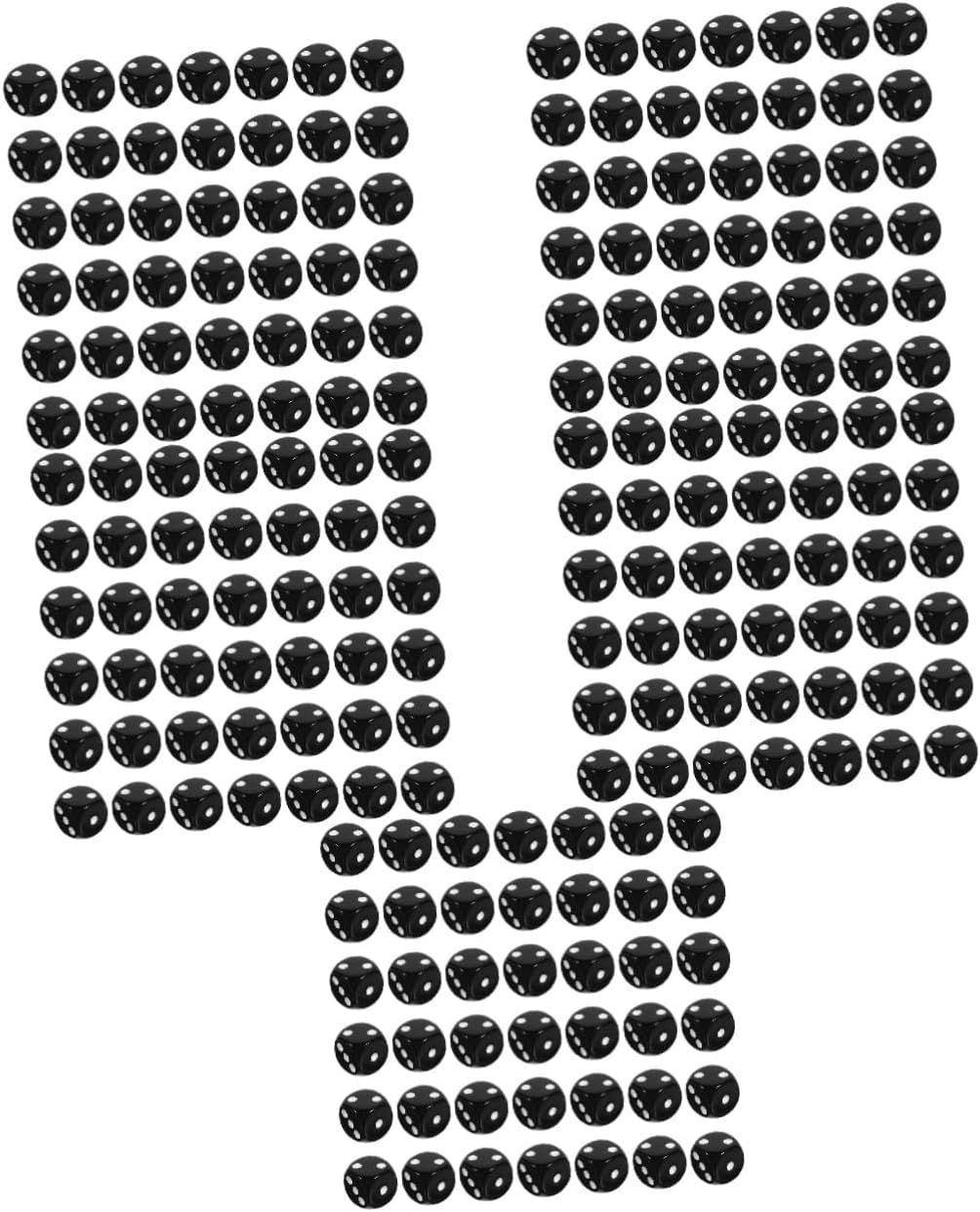 5sets 50pcs Acrylic Dice Sided Game Props for Board Games Parties and Gatherings and Compact Gaming Accessories for Enhanced Play Experience 50pcs*5