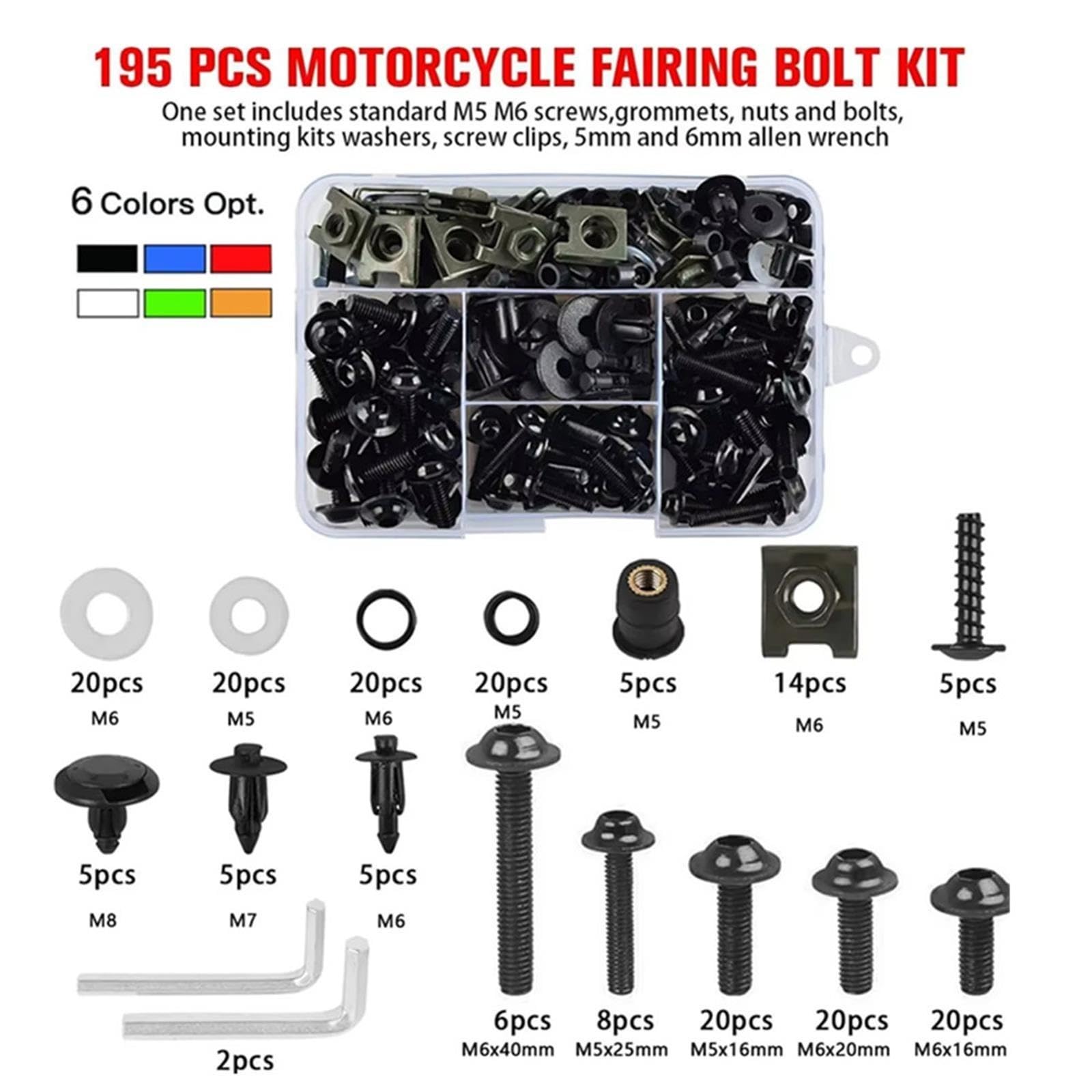 Motorrad-Windschutzscheibenschrauben Für CBR900RR Für CBR1100XX