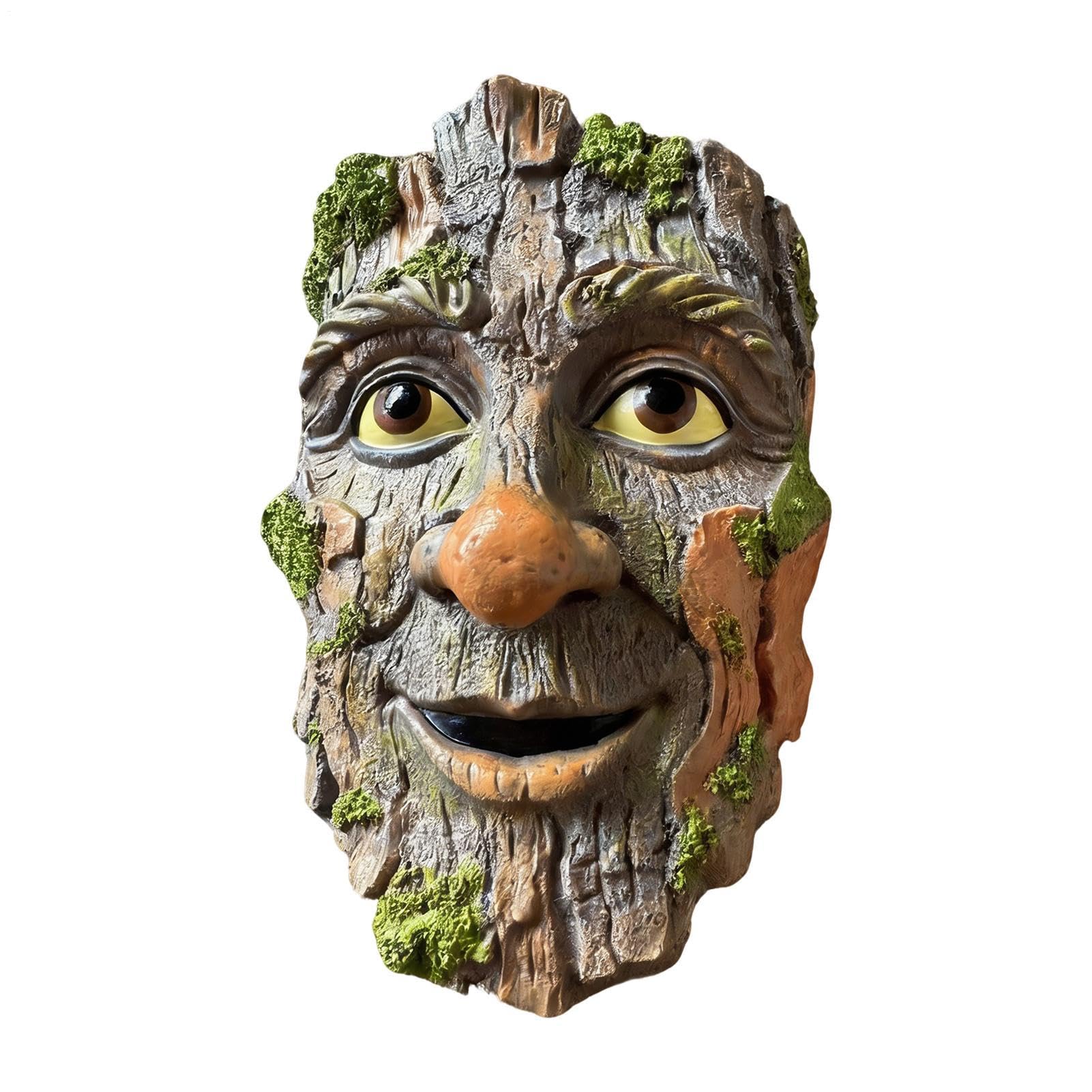 Décoration d'arbre pour l'extérieur avec figurine de jardin et statuette pelouse