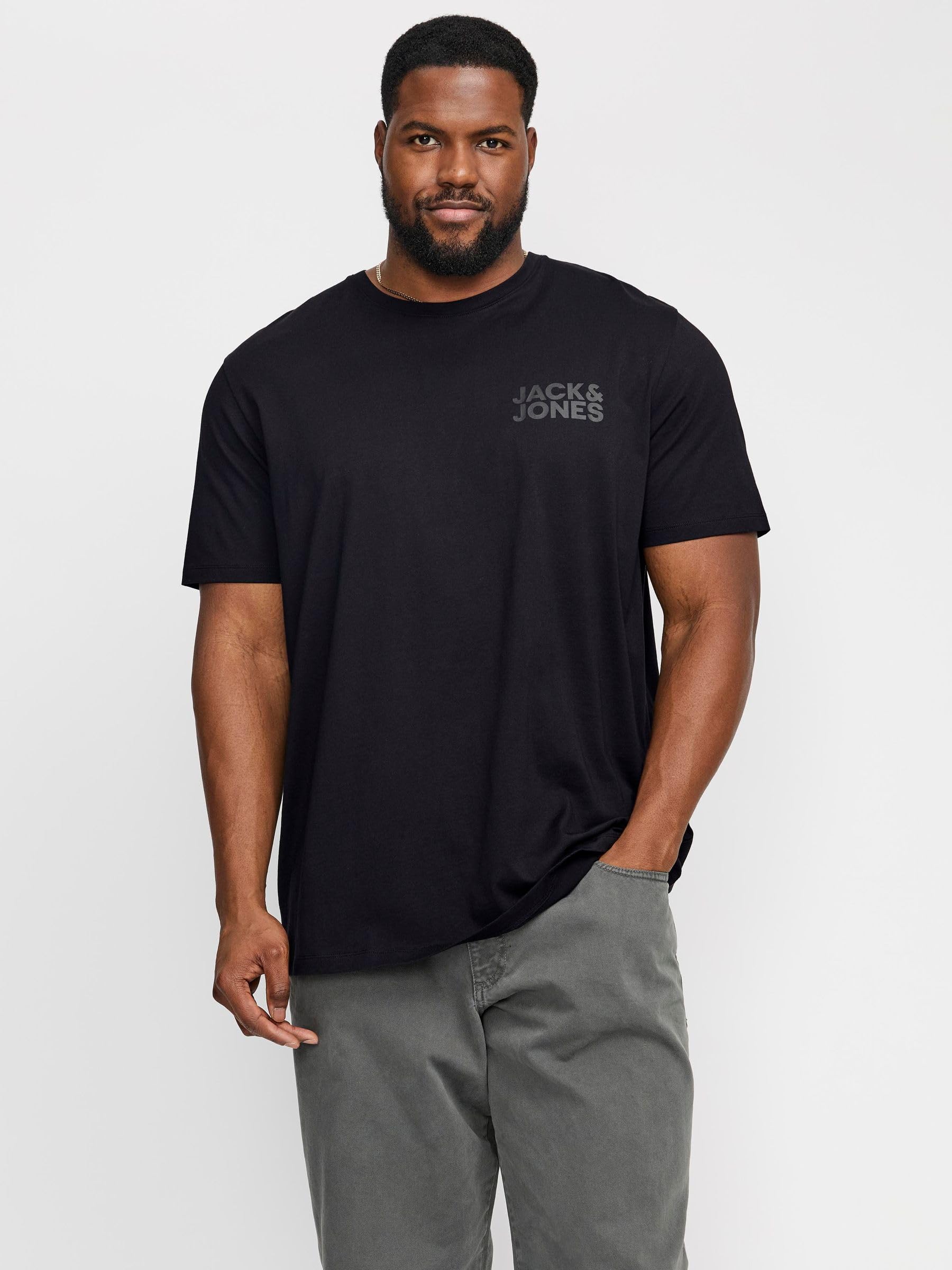 JACK & JONES Jjecorp Logo tee Play SS O-n Noos Pls Camiseta Hombre Pack de 1