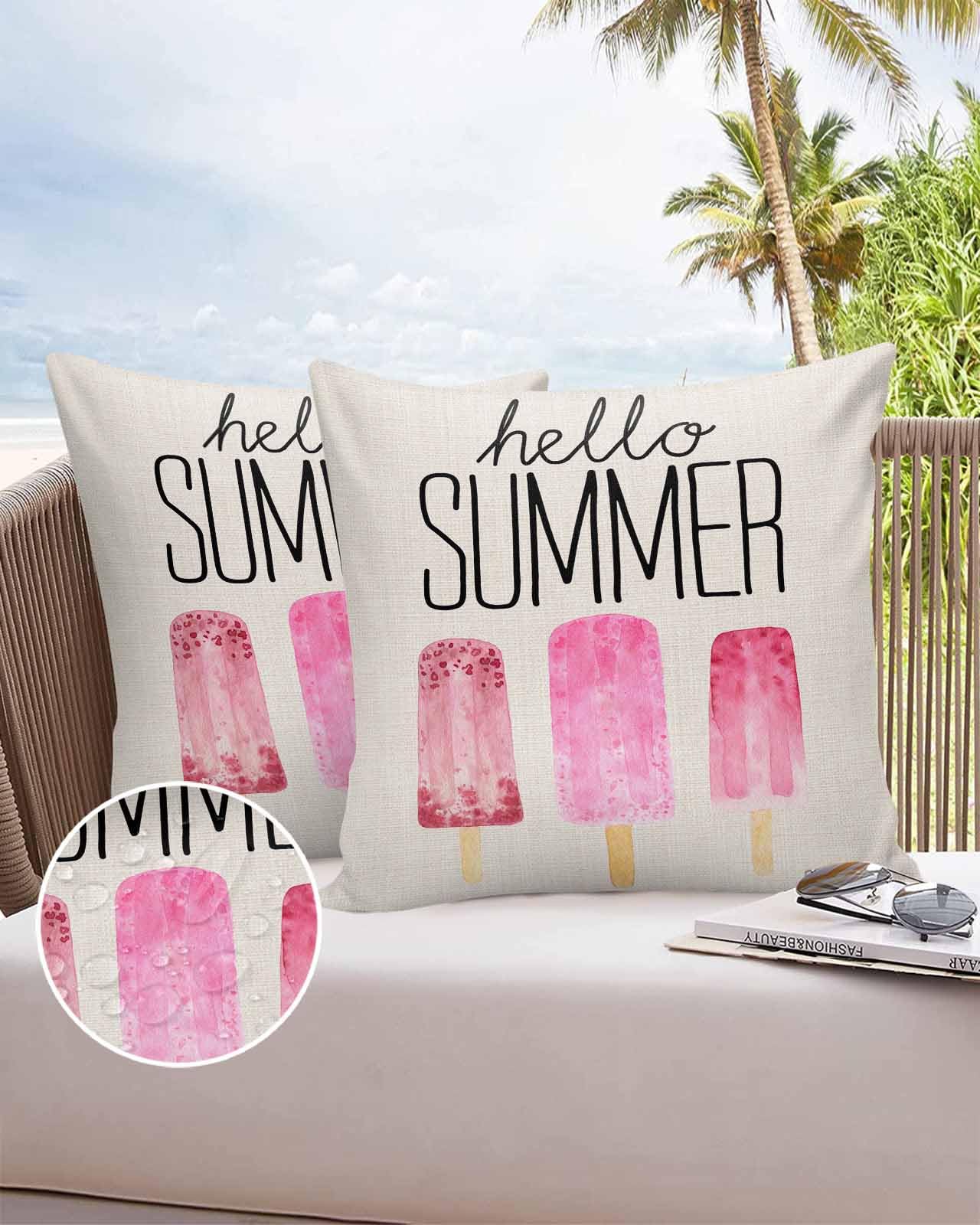 Outdoor Waterproof Throw Pillow Covers 18