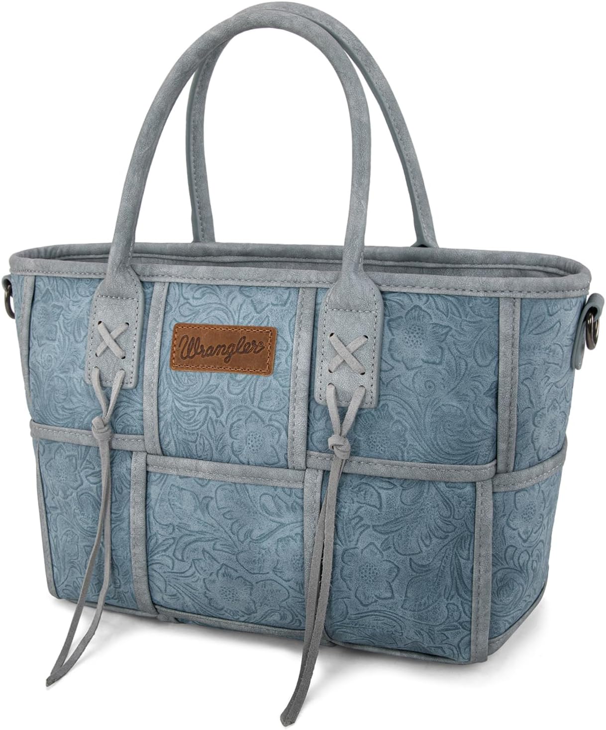 Montana West Wrangler Woven Tote Bag for Women Western Floral Tooled Purses and Handbags