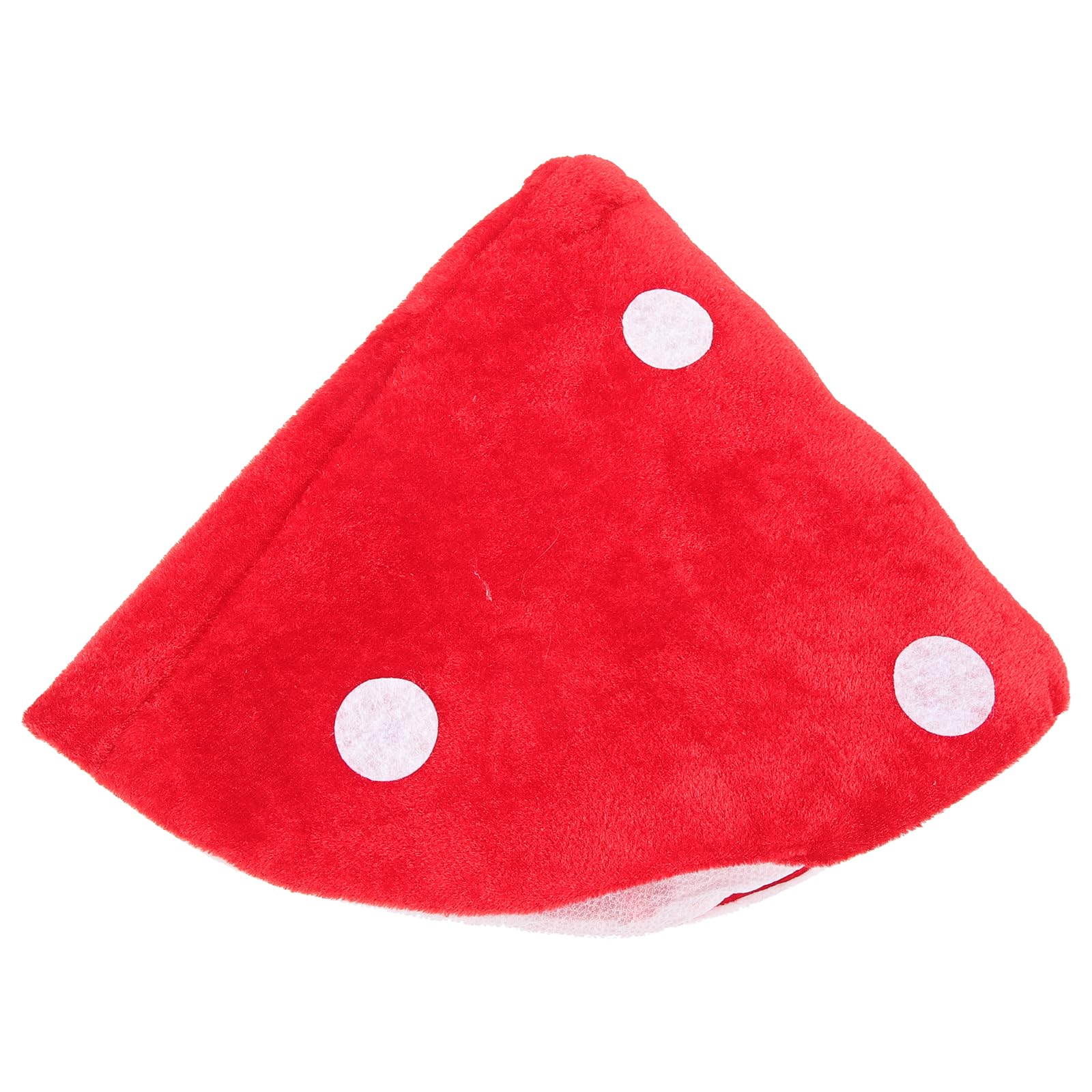 NUOBESTY 1Pc Red Mushroom Hat Red White Spotted Mushroom Hat Plush Mushroom Cosplay Cap for Halloween Party Cosplay Photo Props