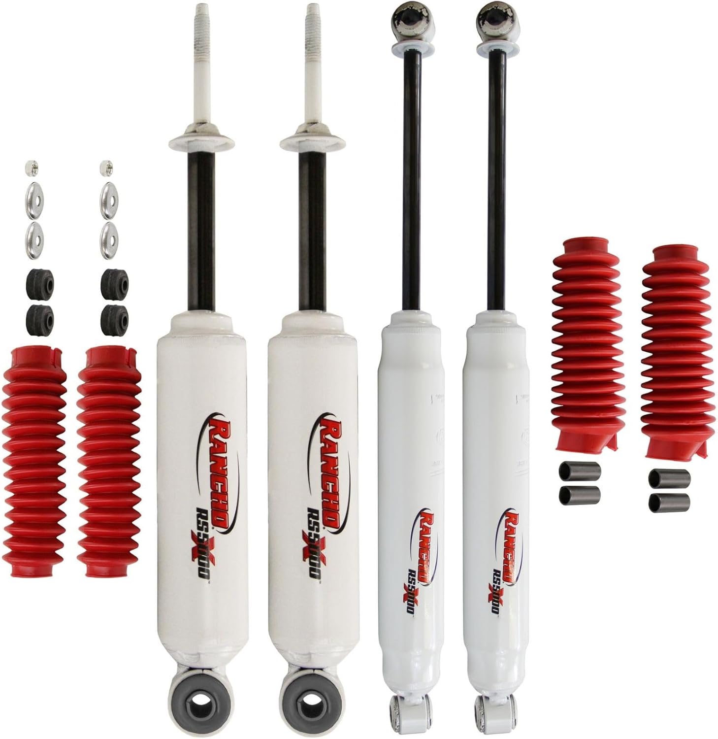 Pair of RS5000X Series Rear Shocks fits 2000 2004 Xterra with 2.5” Lift & Rancho Suspension System | Improves Handling & Performance | Includes TrendsAuto Decal