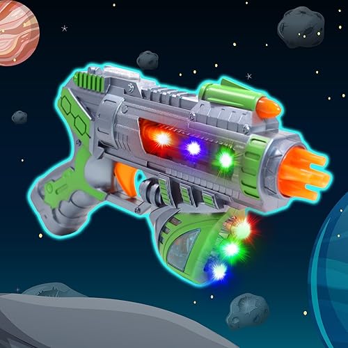 Miniatura 2 de Kidplokio Superhéroe Galaxy Space Sonic Blaster Toy Lights Sonidos - Verde