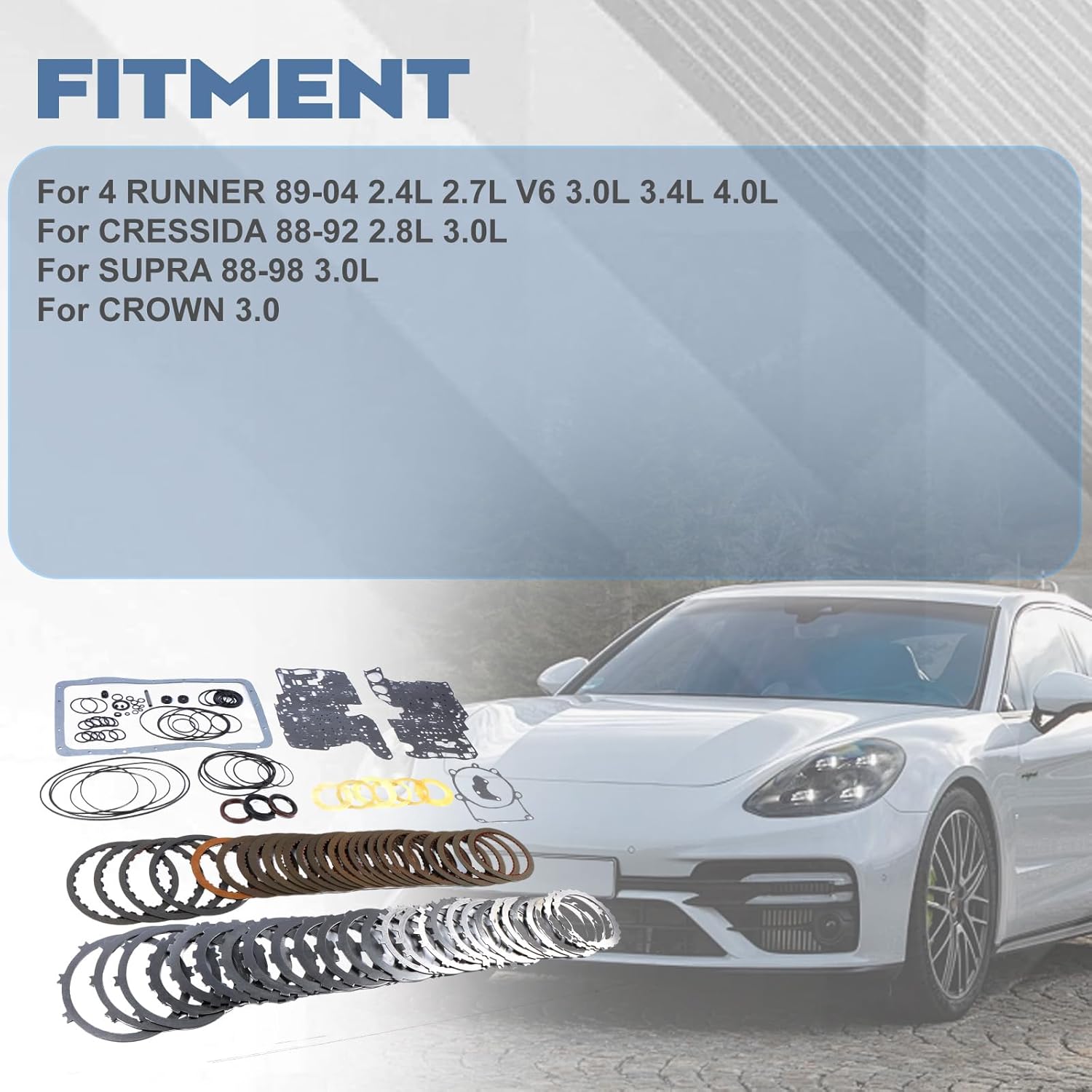 A340E A340F Transmission Master Rebuild Overhaul Kit for 4 Runner 1989-2004 Cressida 1988-1992 Supra 1988-1998 Crown 3.0L 3.4L 4.0L Replacement Parts