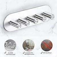 Vista 2 de Soporte para cabezal de cepillo de dientes eléctrico, soportes para cepillos de dientes montados en la pared, organizador adhesivo para cabezal