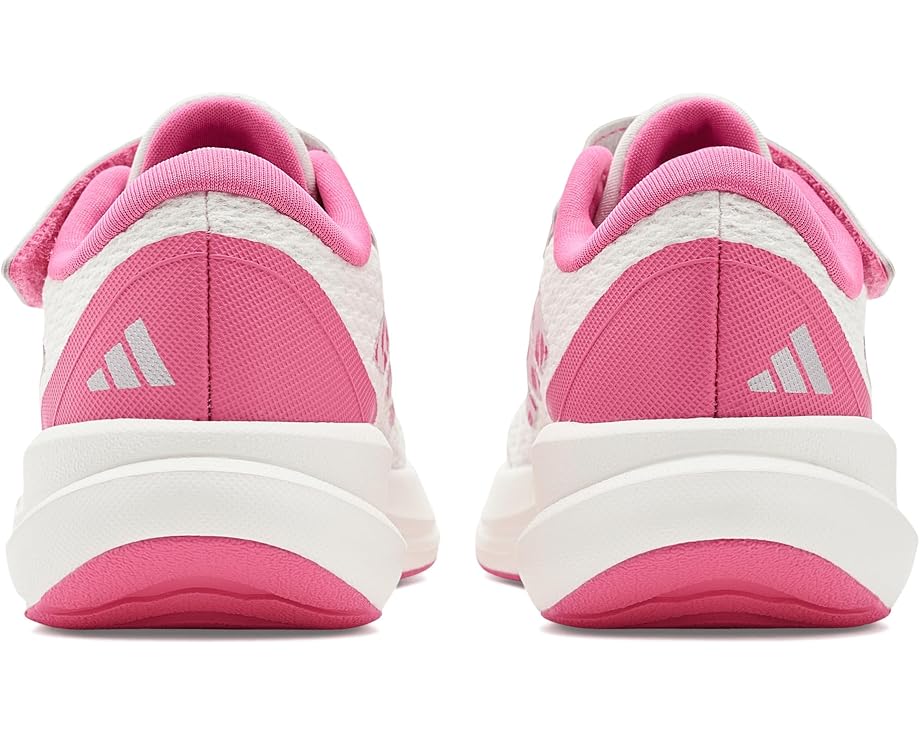 adidas Kids Run Falcon 6 Elastic Lace & Strap (Little Kid) - Front View