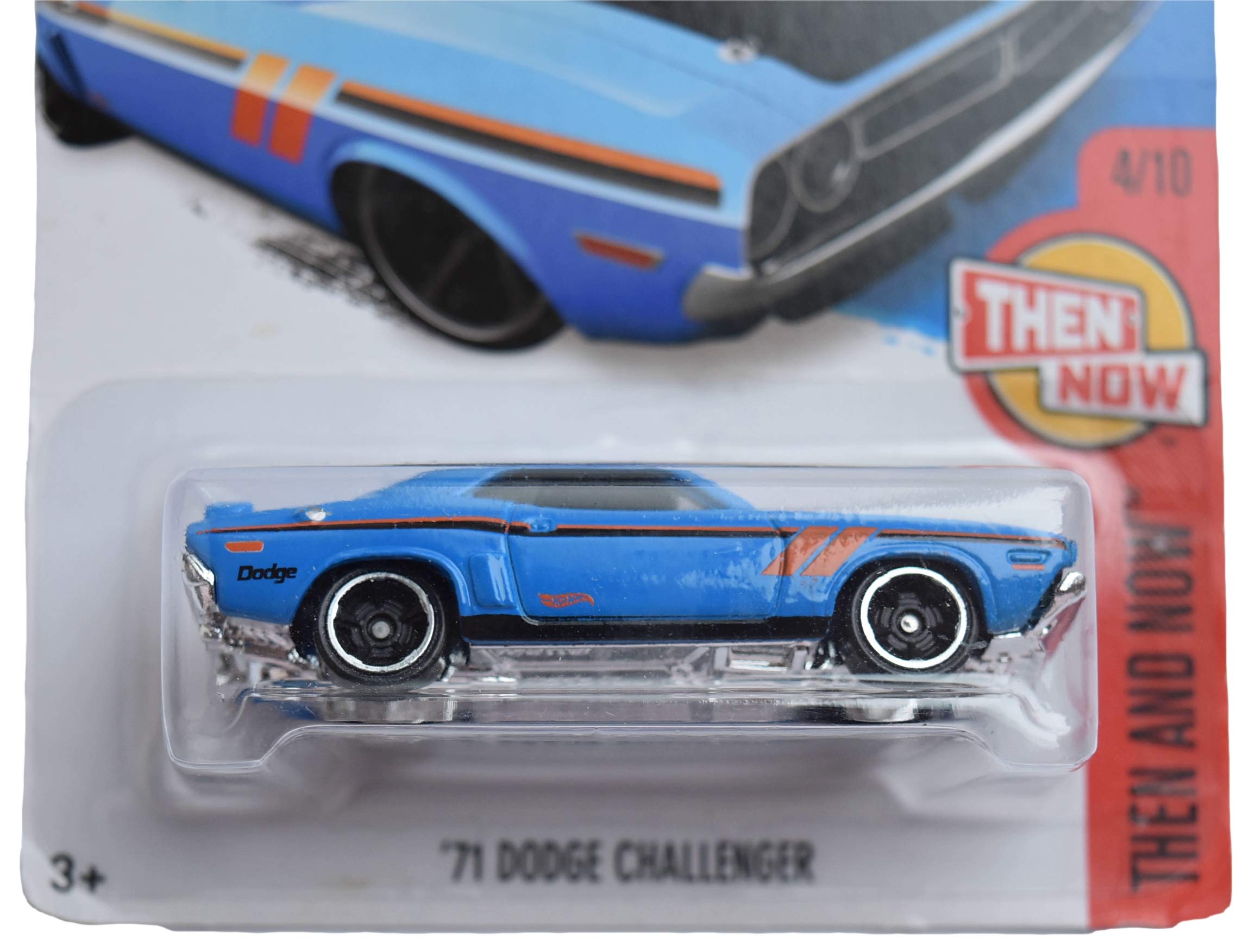 Hot Wheels Then and Now 4/10 '71 Dodge Challenger 104/250, Blue