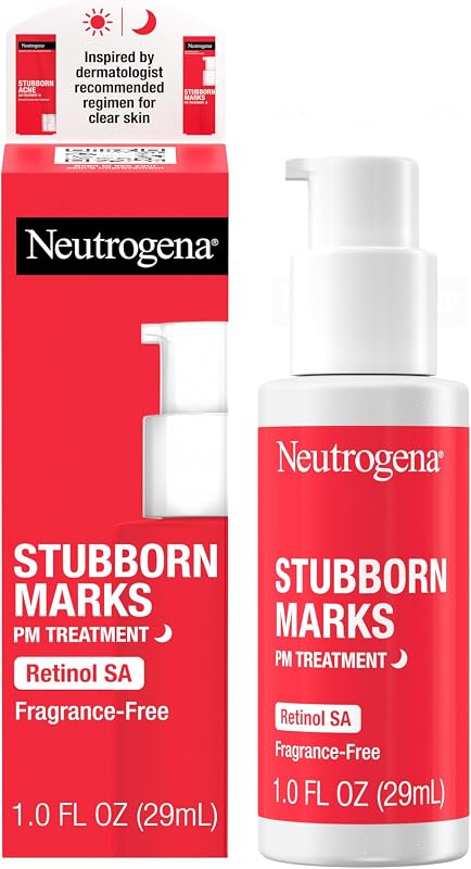 Retinol SA Stubborn Marks PM Treatment, Fragrance Free, 1 fl oz | Face-Exfoliating Treatment, Helps Reverse Post-Acne Marks & Uneven Skin Tone, Non-Comedogenic
