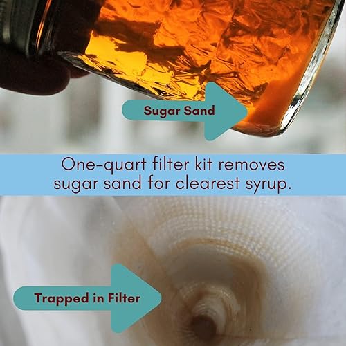 Miniatura 7 de Juego de filtros de jarabe de arce – 1 cuarto de galón (3 piezas) – Un filtro sintético resistente para fabricación de jarabe de arce y dos