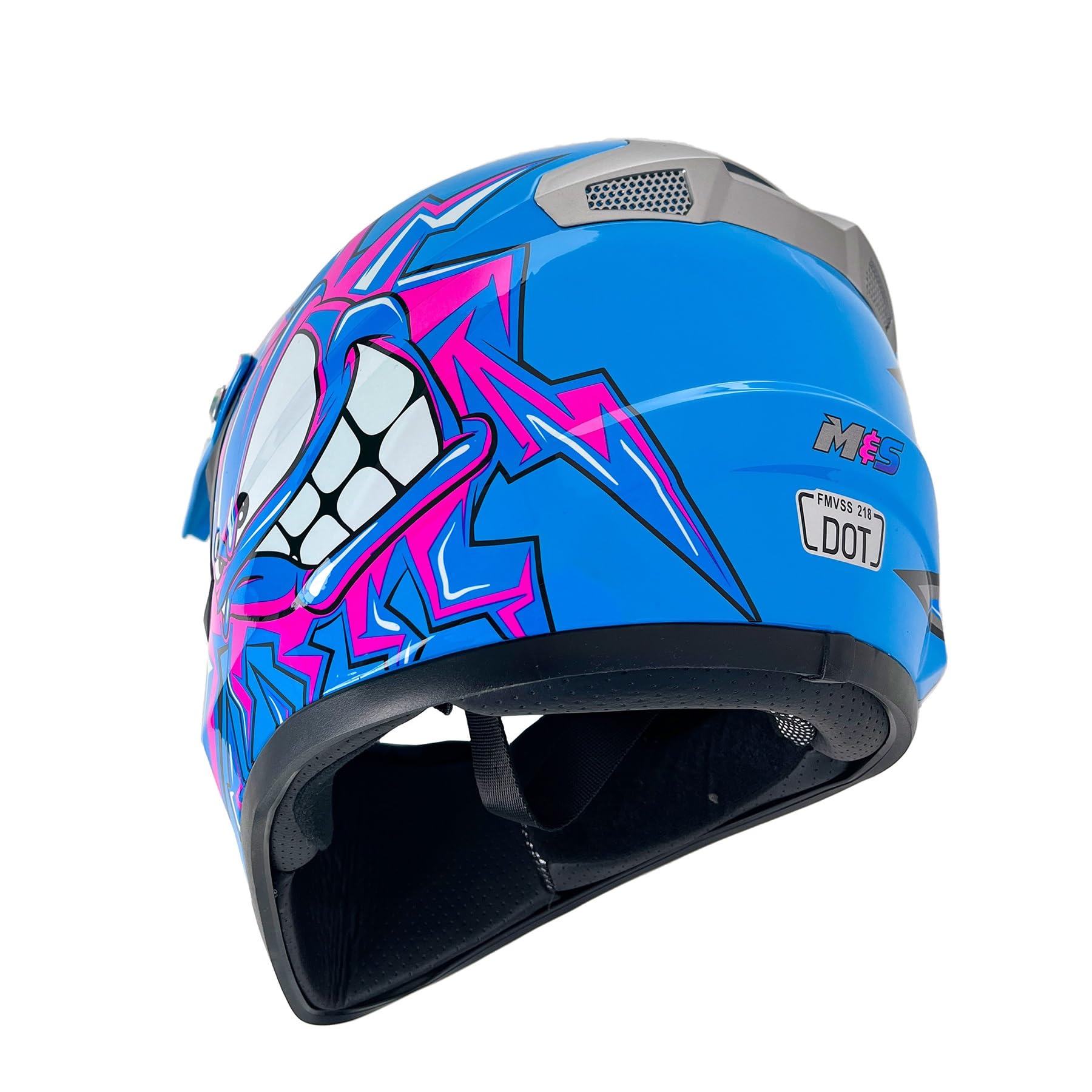 Downhill Motorradhelm Kinder, Jugendliche Motocross Helm Fullface MTB Integralhelm Herren Damen Motorrad Crosshelm, Ideal für Dirtbiken und Offroad-Aktivitäten, Mit Handschuhe Brille