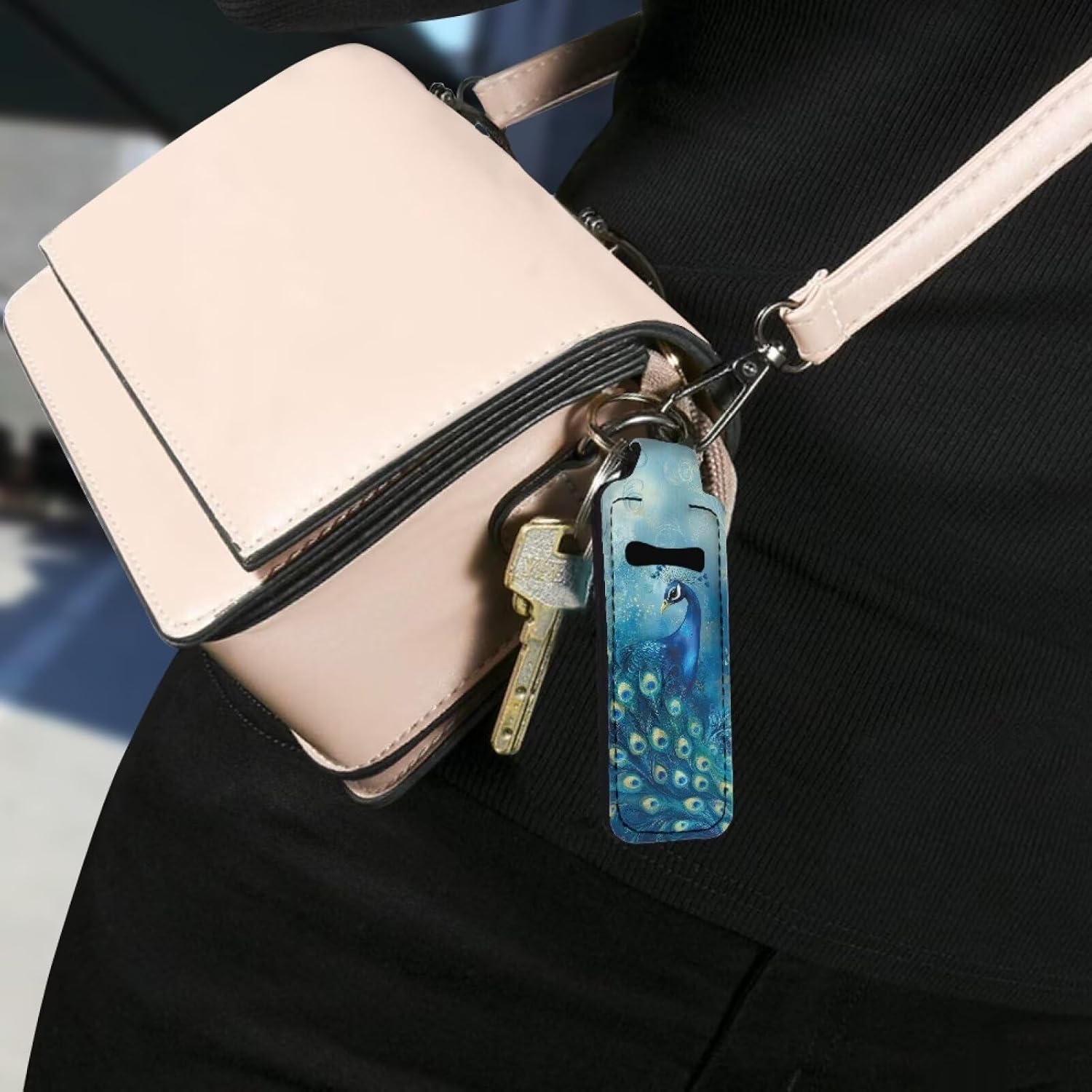 Suobstales Chapstick Holder Keychain Clip-on Sleeve Chap Stick Pouch Lip Balm Holsteror Lipstick Tracker Safeguard image 5
