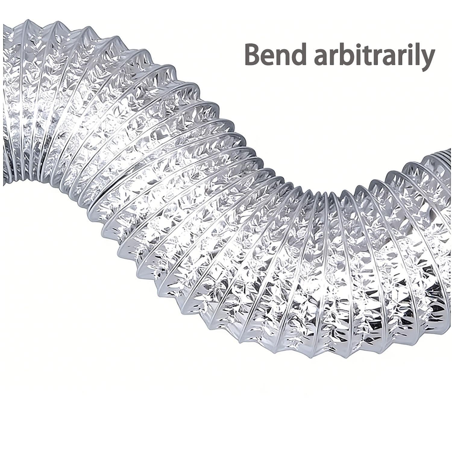 Genérico Tubo de Ventilación Flexible de Aluminio de 200mm