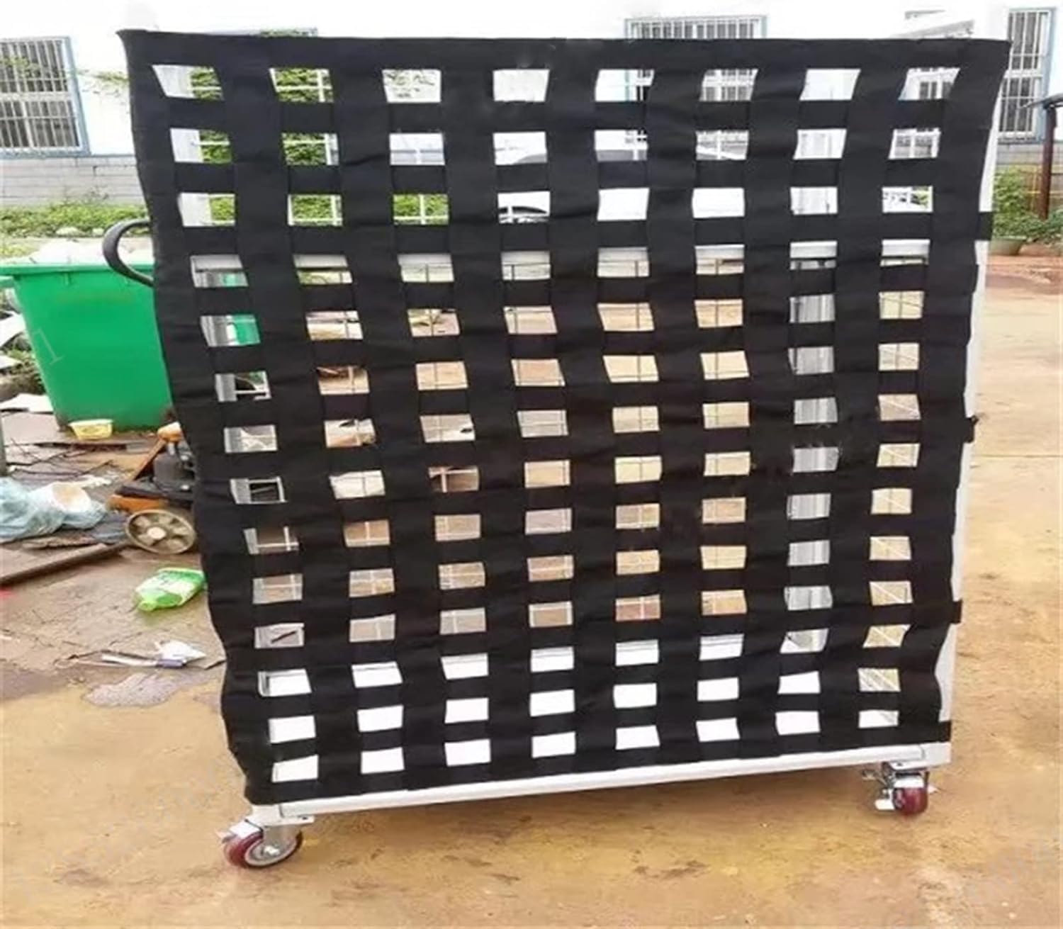 Generisch Hochleistungs-Lasthebenetz, dehnbares elastisches Fahrrad-Ladungssicherungsnetz zum Aufhängen und Heben (3 x 3 m Maschenweite 20 cm, Tragfähigkeit 3 t)