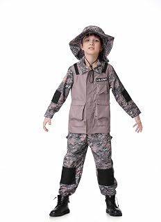 Colorful House Soldier Military Costume for Kids Army Suit Boys Halloween Role Play Cosplay Outfits