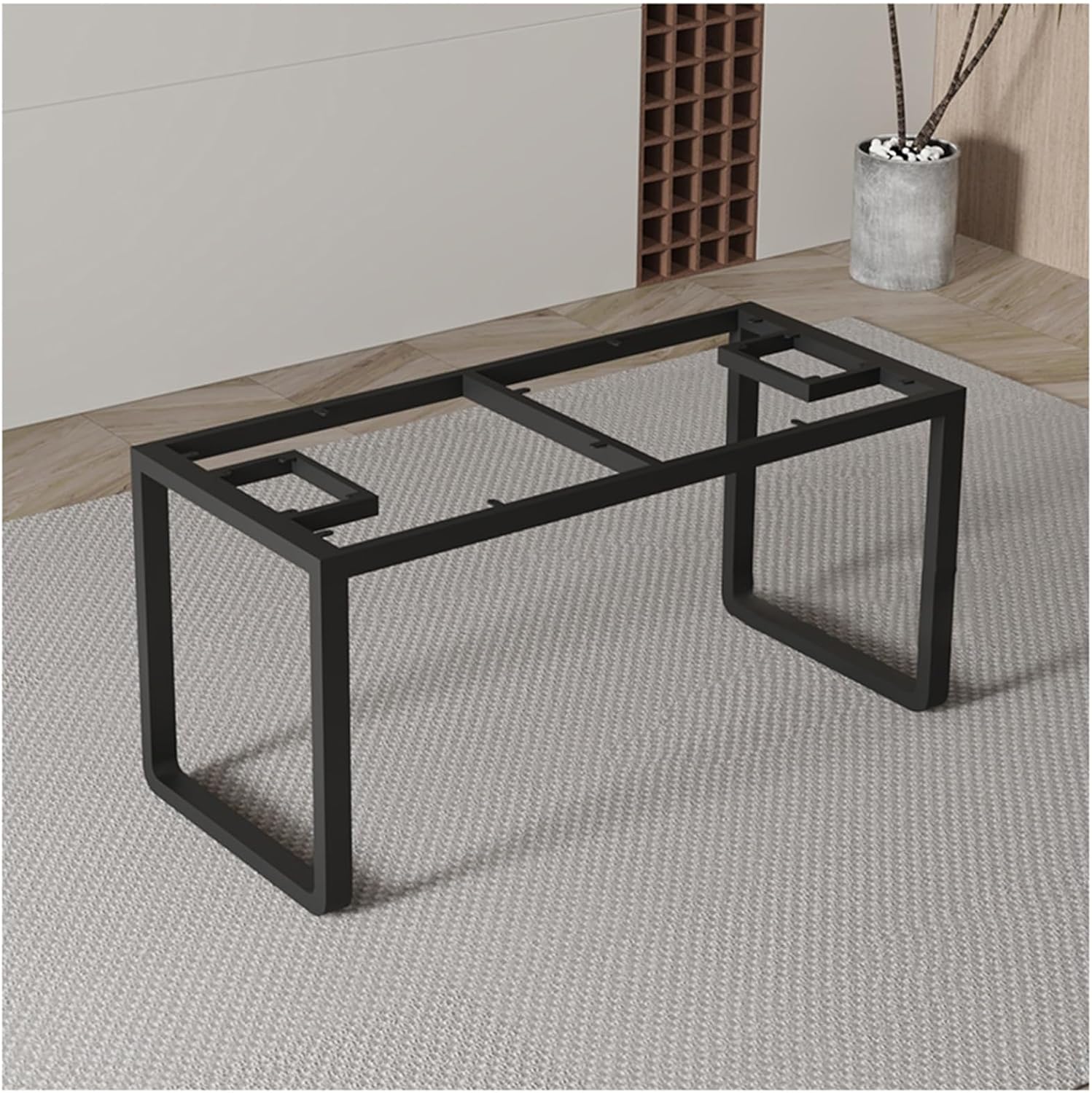 Heavy-Duty Metal Table Legs Load Ability 300kg Rustproof and Water Proof with Rounded Corners Bars Counter/Office/Dining/Coffee Desk Leg