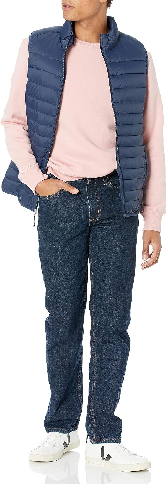 Amazon Essentials Men's Lightweight Water-Resistant Packable Puffer Gilet