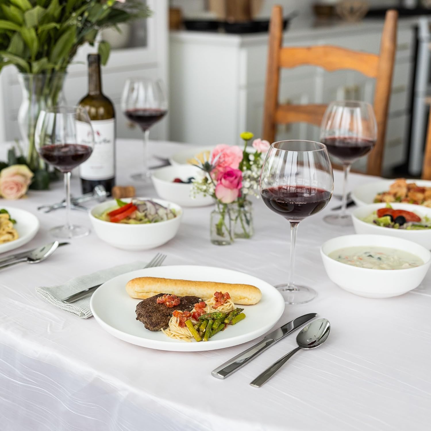 Grow Forward Juego de platos y cuencos de porcelana para Juego