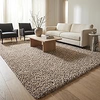 Vista 5 de Unique Loom Colección Solid Shag - Alfombra de área de la colección Solid Shag (4 pies 1 pulgada, redonda, color terracota)