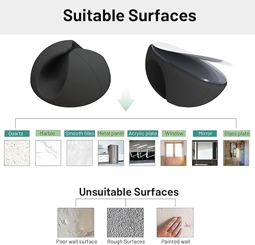 Miniatura 6 de Znben - Paquete de 18 mini clips para cables, organizador de cables adhesivos, clips de soporte de cables para escritorio, hogar, oficina,