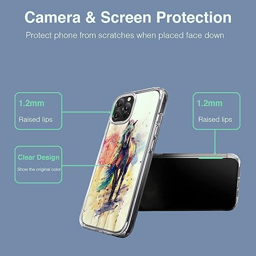 Miniatura 7 de Funda compatible con iPhone 14 Plus, funda transparente de poliuretano termoplástico suave, funda de protección de cuerpo completo, regalo para